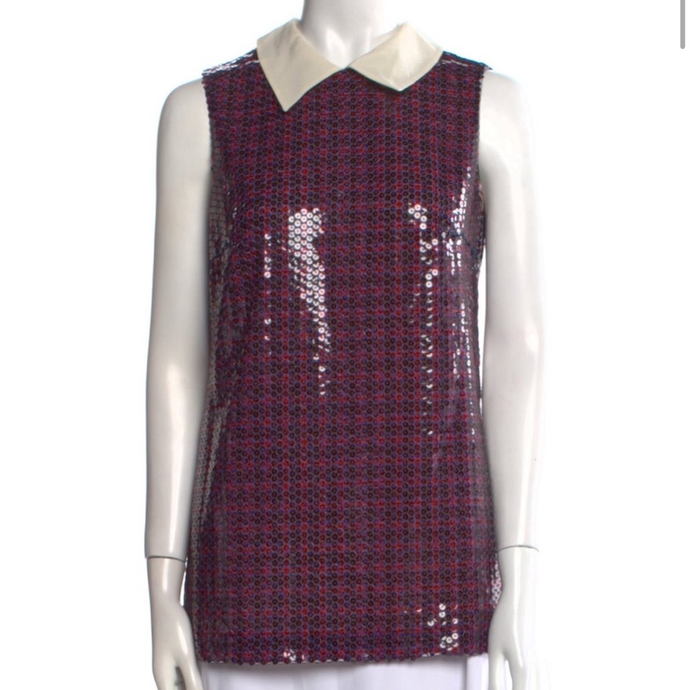 PRADA sequin collared top